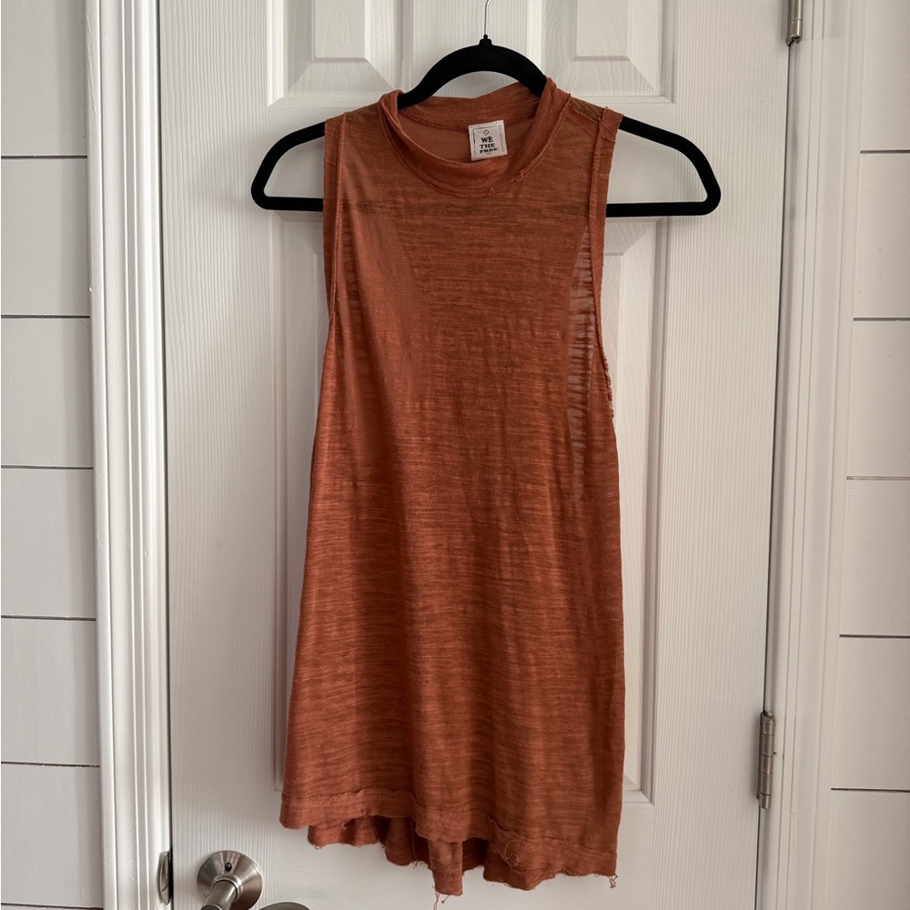 Free People Rust Tank Top